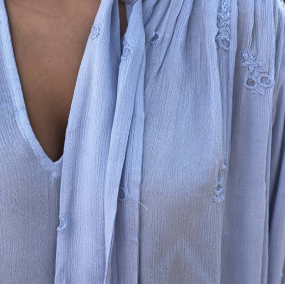 NWT Free People Wishful Moments Tie Front Top - Picture 4 of 5